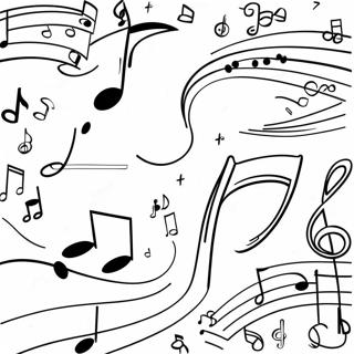 Colorful Musical Notes Coloring Page 55423-44656