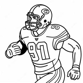 Nick Bosa Action Pose Coloring Page 55442-44666