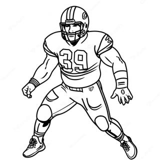 Nick Bosa Action Pose Coloring Page 55442-44667