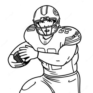 Nick Bosa Action Pose Coloring Page 55442-44668