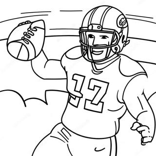 Nick Bosa Celebrating A Touchdown Coloring Page 55443-44669