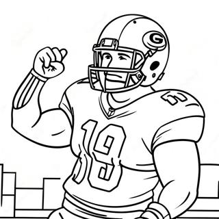 Nick Bosa Celebrating A Touchdown Coloring Page 55443-44670