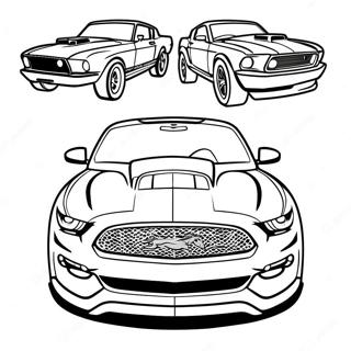 Fast Mustang Race Car Coloring Page 55463-44683