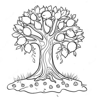 Thankful Tree Coloring Page 55473-44691