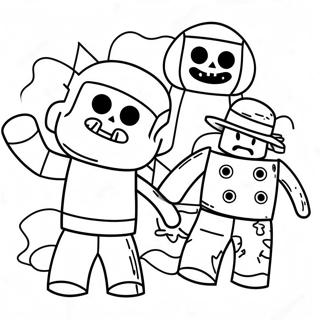 Spooky Roblox Characters Coloring Page 55483-44703