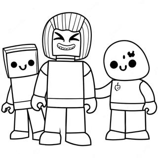 Spooky Roblox Characters Coloring Page 55483-44704