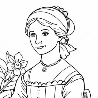 Jane Austen Coloring Page 55492-44706