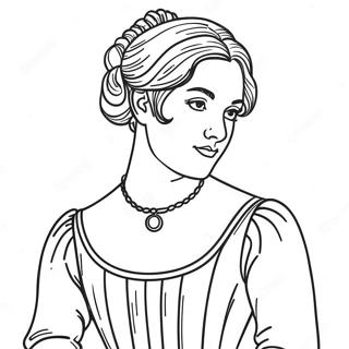 Pride And Prejudice Character Coloring Page 55493-44709