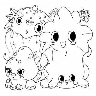 Dreamcore Whimsical Creatures Coloring Page 55513-44727