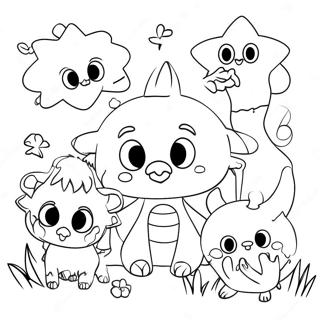 Dreamcore Whimsical Creatures Coloring Page 55513-44728