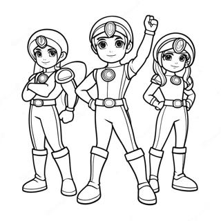 Rainbow Rangers Coloring Pages