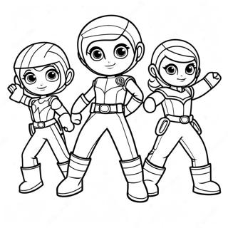 Rainbow Rangers Coloring Page 5551-4594