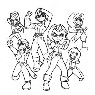 Rainbow Rangers Coloring Page 5551-4596