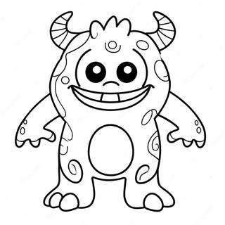 Friendly Monster Coloring Page 55533-44744