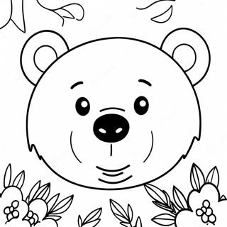 Bear Face Coloring Pages