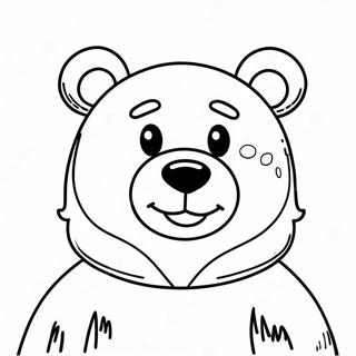 Happy Bear Face Coloring Page 55553-44758