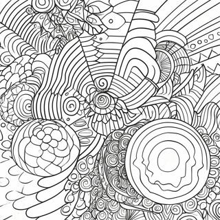 Op Art Geometric Patterns Coloring Page 55562-44770