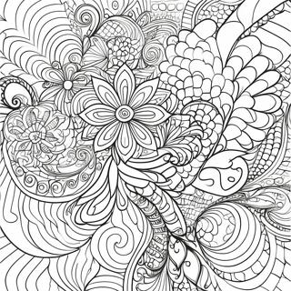 Intricate Op Art Swirls Coloring Page 55563-44762