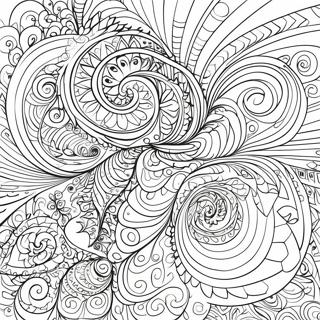 Intricate Op Art Swirls Coloring Page 55563-44763