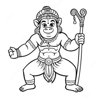 Hanuman Coloring Page 55572-44767