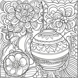 Talavera Pottery Coloring Page 55582-44779