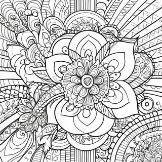 Intricate Rose Mandala Coloring Page 55603-44801