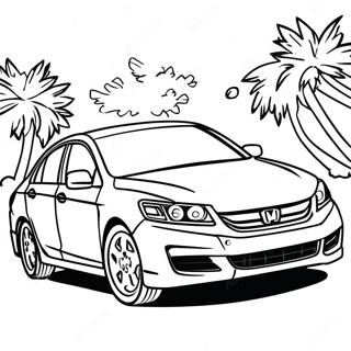 Honda Accord Classic Model Coloring Page 55612-44800