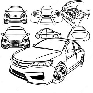 Honda Accord Sporty Design Coloring Page 55613-44809