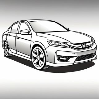 Honda Accord Sporty Design Coloring Page 55613-44810