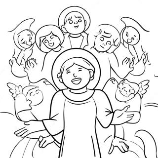 Glory To God Shepherds And Angels Coloring Page 55622-44806