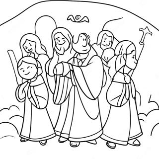 Glory To God Shepherds And Angels Coloring Page 55622-44808