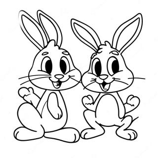 Love Bugs Bunny And Lola Coloring Page 55642-44823