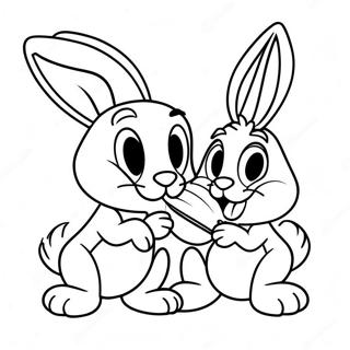 Love Bugs Bunny And Lola Coloring Page 55642-44824