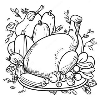 Friendsgiving Coloring Pages