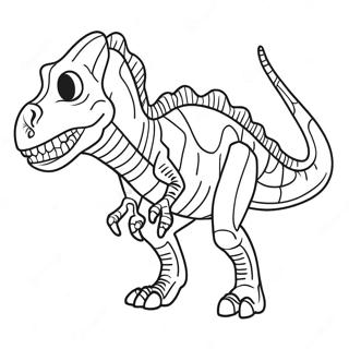 X Ray Dinosaur Coloring Page 55683-44859