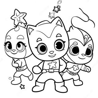 Pj Masks Christmas Coloring Page 55742-44899