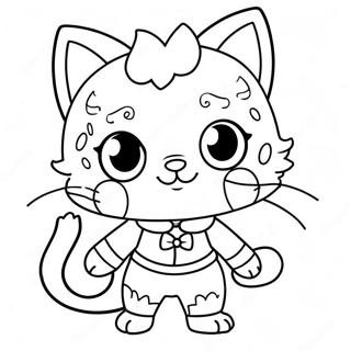 Catboy In Festive Outfit Coloring Page 55743-44904