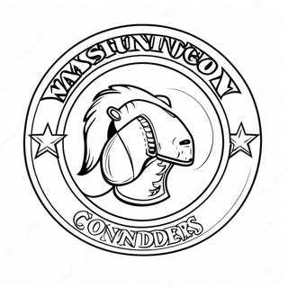 Washington Commanders Logo Coloring Page 55762-44914