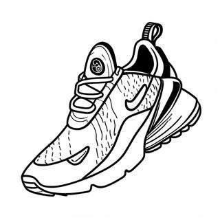 Colorful Nike Air Max 270 Design Coloring Page 55773-44936