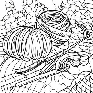 Knitting Coloring Page 55792-44946