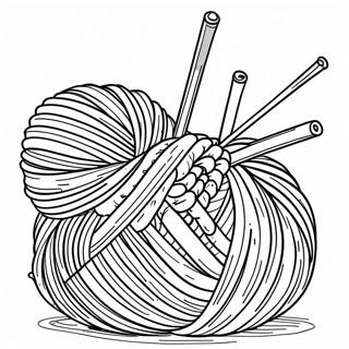 Knitting Coloring Page 55792-44948