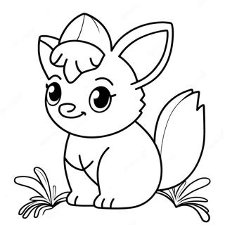 Vulpix Coloring Pages