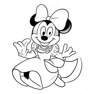 Princess Minnie Mouse Coloring Page 55822-44966