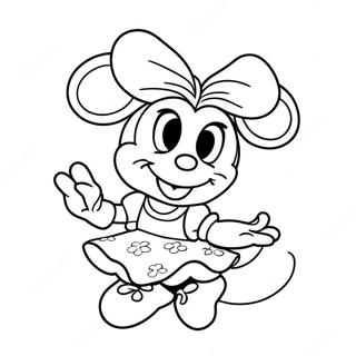 Princess Minnie Mouse Coloring Page 55822-44967