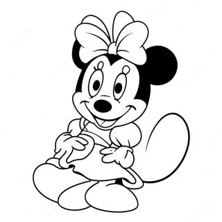 Princess Minnie Mouse Coloring Page 55822-44968