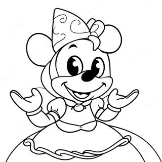 Adventurous Princess Minnie Mouse Coloring Page 55823-44970