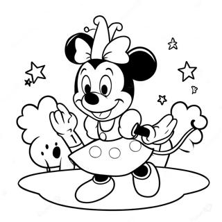 Adventurous Princess Minnie Mouse Coloring Page 55823-44971