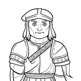 Leonardo With His Sword Coloring Page 55883-45018