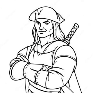 Leonardo With His Sword Coloring Page 55883-45019