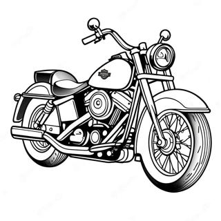 Harley Davidson Motorcycle Coloring Page 55922-45048